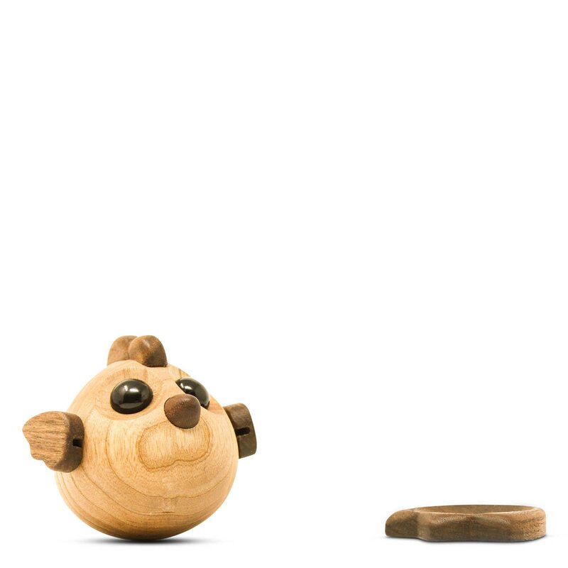 FableWood Henny hønemor trefigur 9 cm ask/valnøtt