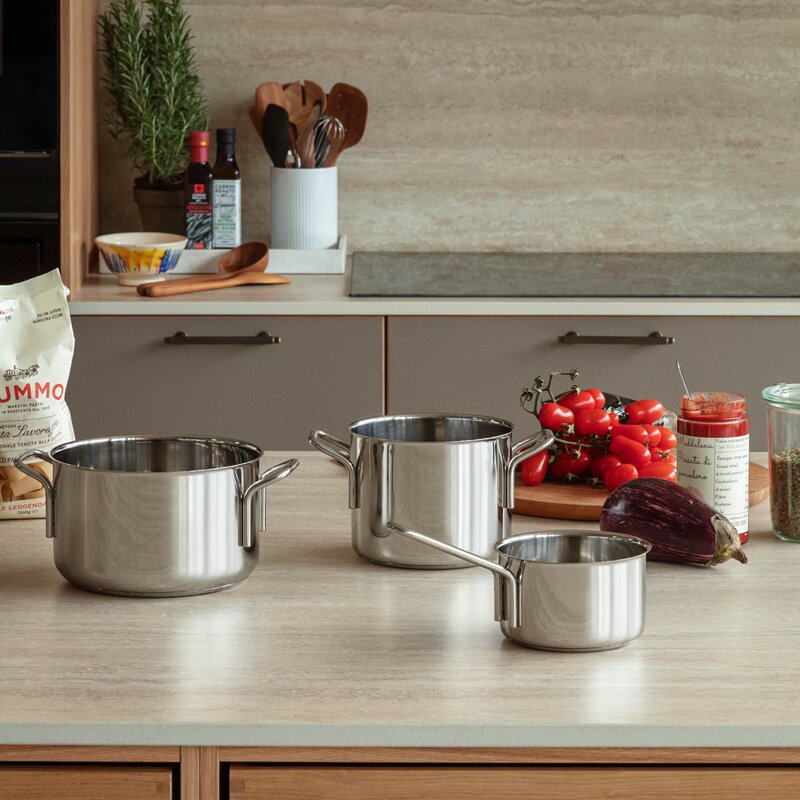 Eva Trio Stainless Steel grytesett 3 deler