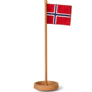 Spring Copenhagen The Table Flag norsk flagg 11 cm eik