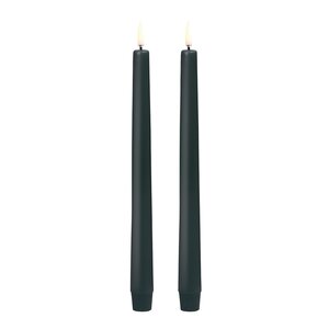 Uyuni Lighting Taper Candles kronelys 2,3x25 cm 2 stk svart