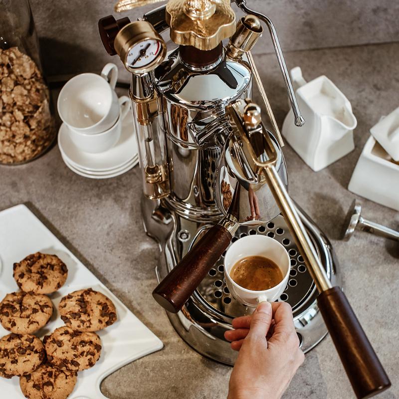 La Pavoni Lever espressomaskin 0,8L expo stål