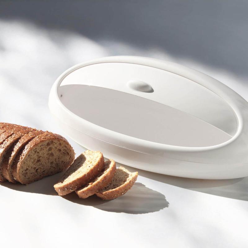 Alessi Gnam brødboks 46x30x17 cm hvit