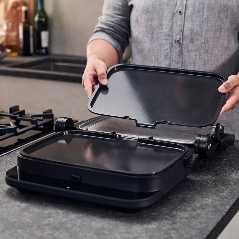 Zwilling Enfinigy steke-teppanyaki plate til bordgrill 24,5x34,5 cm svart