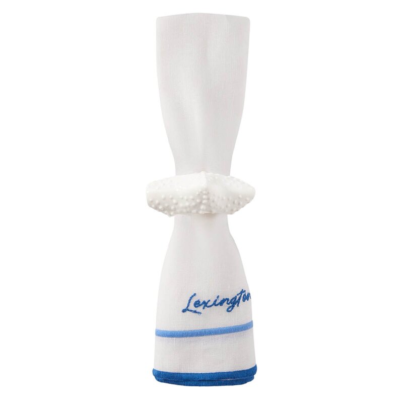 Lexington Serviettring 8x8 cm sjøstjerne hvit