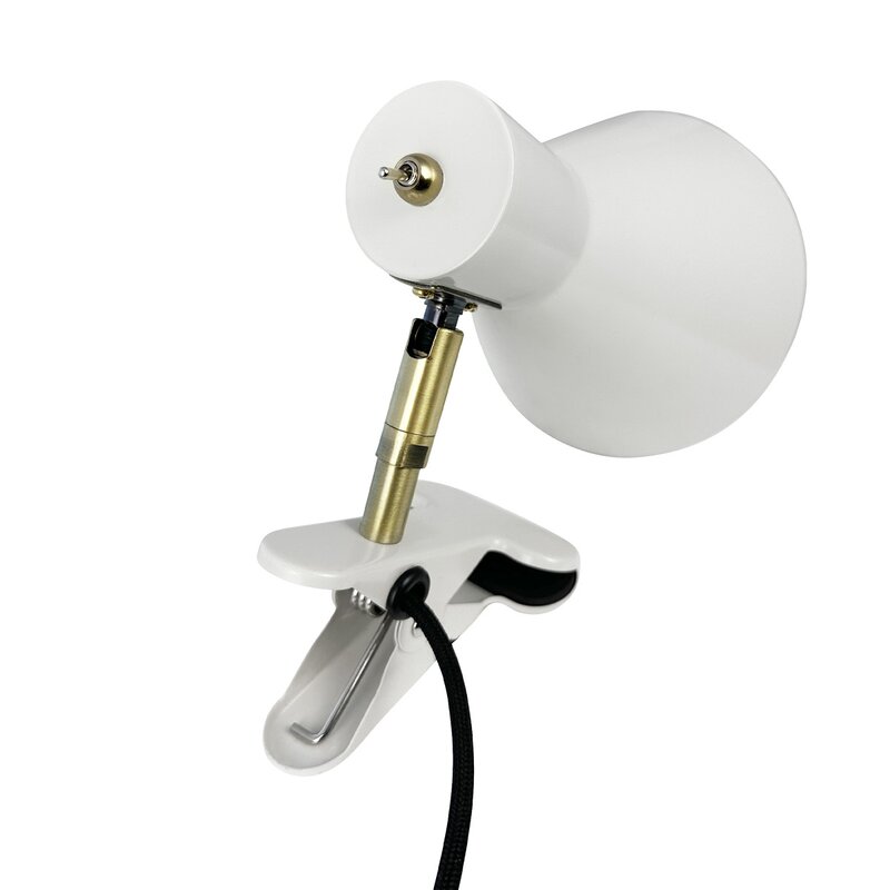 Dyberg Larsen Sleep vegglampe med klemme 16 cm kit-white