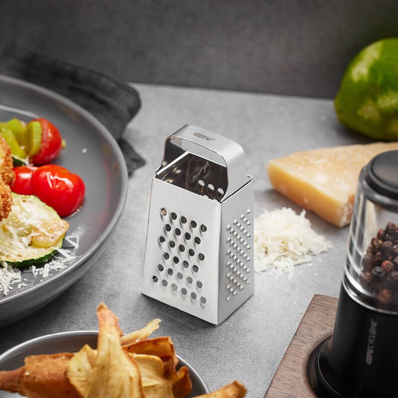 Gefu Cubi mini rivjern 4 cm børstet stål