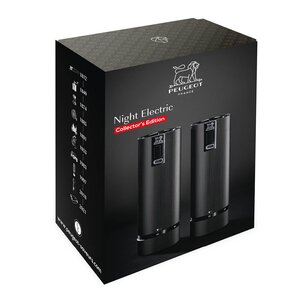 Peugeot Line elektrisk kvernsett 15 cm matt svart