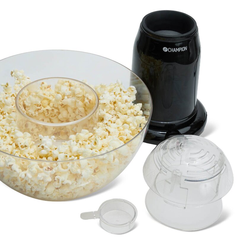 CHAMPION Pop-in-Bowl popcornmaskin PCM300 svart metallic
