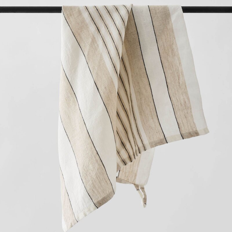 Tell Me More Noah kjøkkenhåndkle 50x70 cm beige stripe