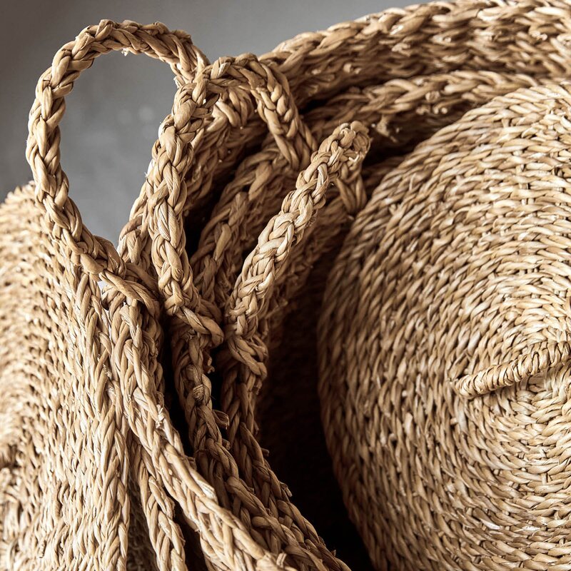 Meraki Oppbevaringskurv med lokk 3 stk sjøgress