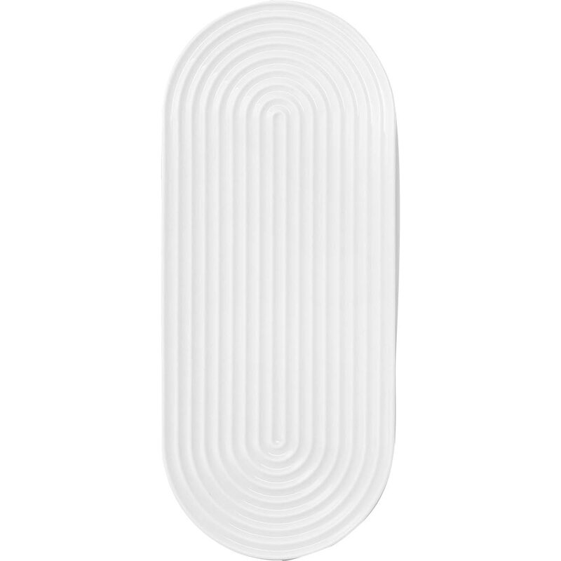 Lyngby Porcelæn Lyngby Tura oval serveringsfat 34x14,5 cm hvit