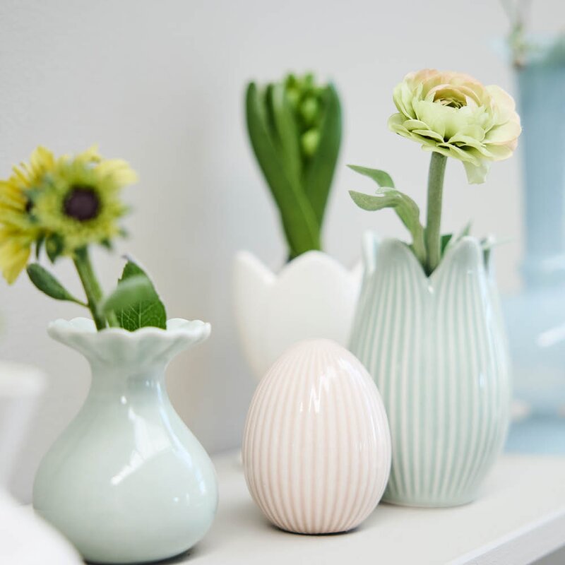 Lene Bjerre Dalia vase 8,8 cm lysegrønn