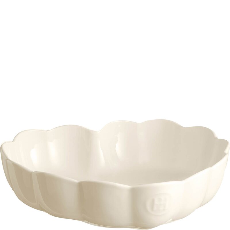 Emile Henry Madeleine ildfast form hjerte 26,5 cm 1,8L Cream