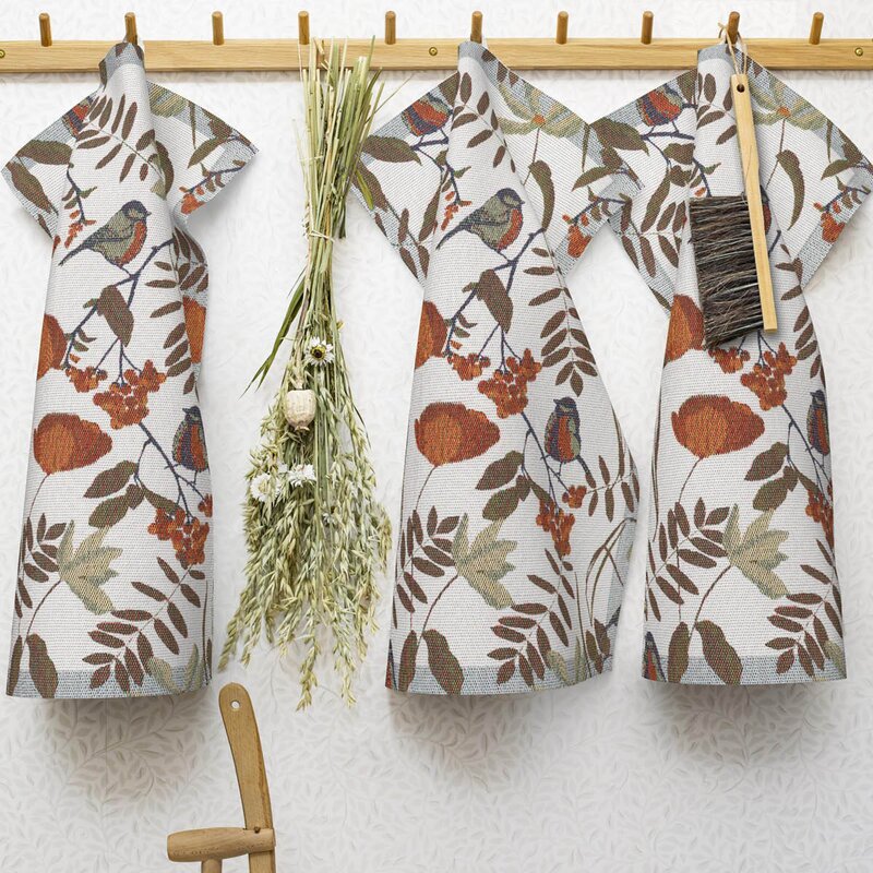 Ekelund Fåglabäck håndkle 35x50 cm brun