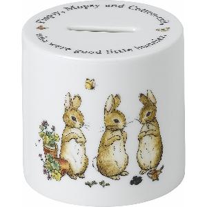 Wedgwood Flopsy Mopsy & Cottontail sparebøsse