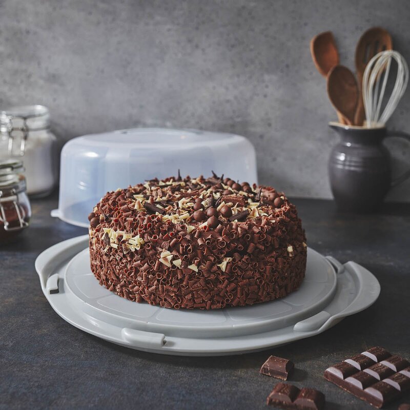 Modern House bAyk kaketine med lokk 30 cm grå