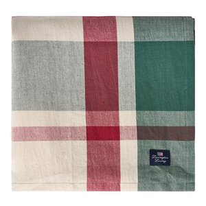Lexington Duk lin/bomull 150x350 cm rutete grønn/rød/beige