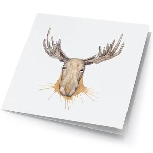 Emmeselle Store kunstkort norsk elg