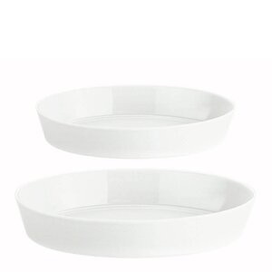 Pillivuyt Originale fat ovalt 2 deler 26+31 cm hvit