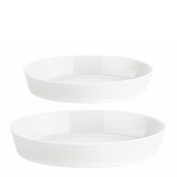 Pillivuyt Originale fat ovalt 2 deler 26+31 cm hvit