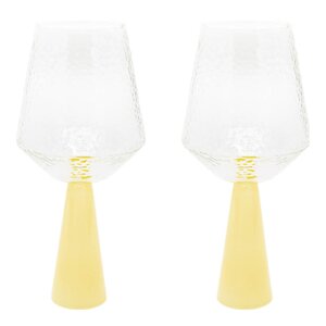 Brût Claude vinglass 40 cl 2 stk gul/klar