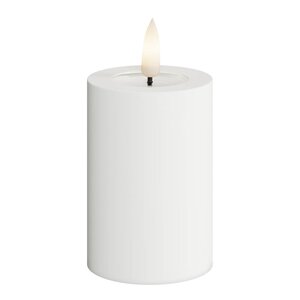 DeluxeHomeart LED utendørs kubbelys 5 x 7,5 cm hvit