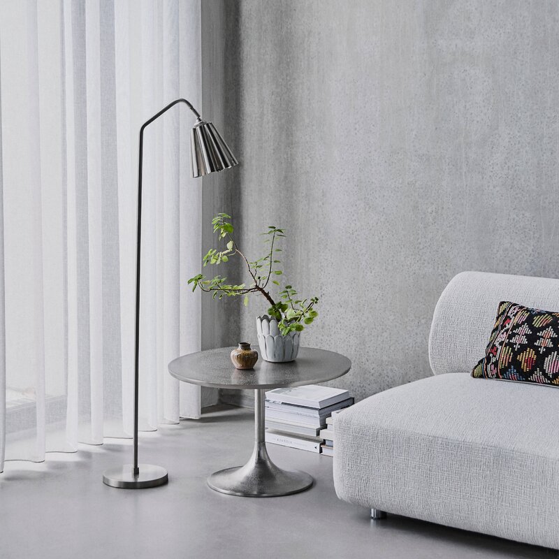 House Doctor Flola lampeskjerm 16 cm børstet sølvfinish