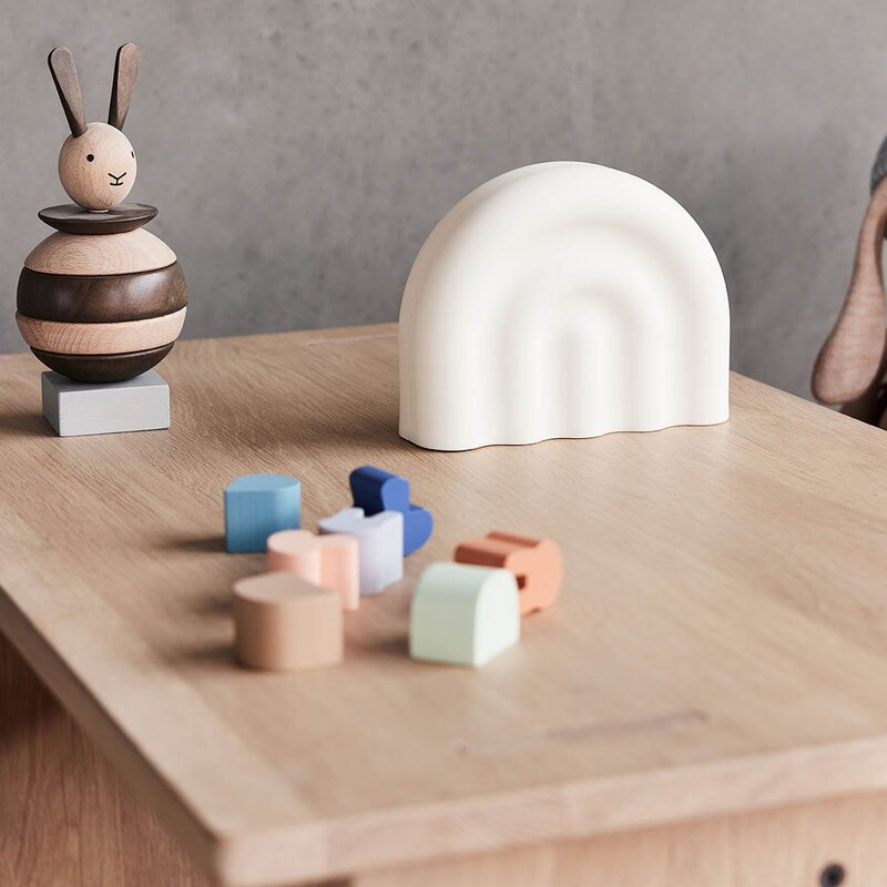 OYOY Rainbow nattlampe 18 cm offwhite