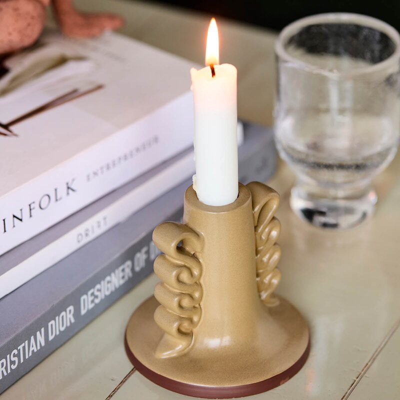 House Doctor Diva lysestake 9,5x10 cm sand