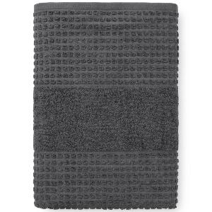 Juna Check håndkle 70x140 cm mørk grå