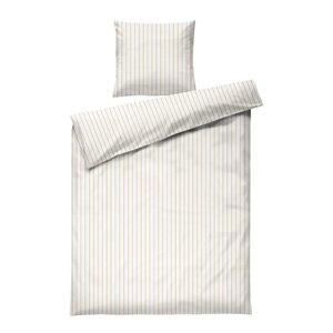 Juna Soft sengesett 140x220 cm offwhite/karamell