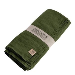 Lovley Linen Lovely bordduk lin 145x250 cm Jeep Green