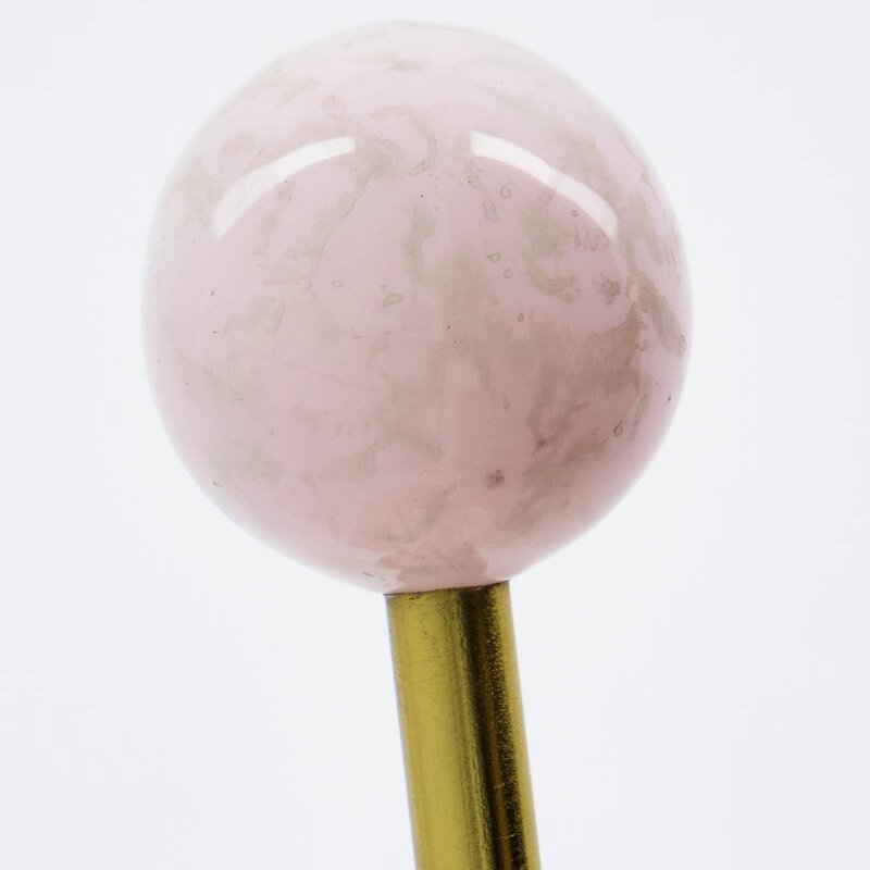 House Doctor Ball knagg 8x4 cm 4 stk messing/rosa