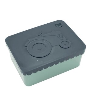 Blafre Matboks i plast ett rom 6x11x14 cm Traktor marineblå/blågrønn