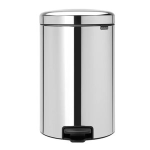Brabantia NewIcon pedalbøtte 20L blankt stål
