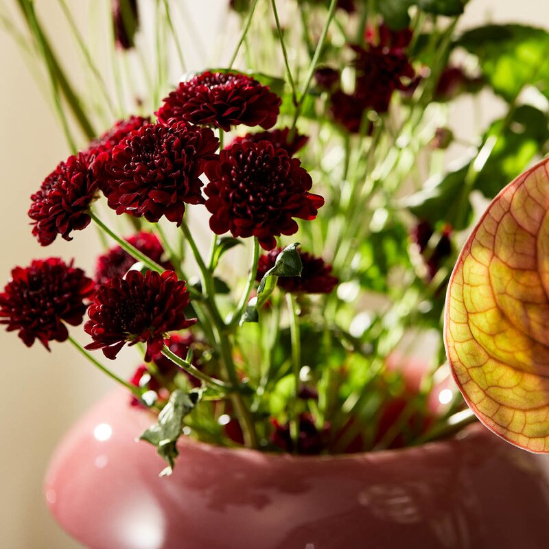 Holmegaard Soma vase 22,5 cm rose/terracotta