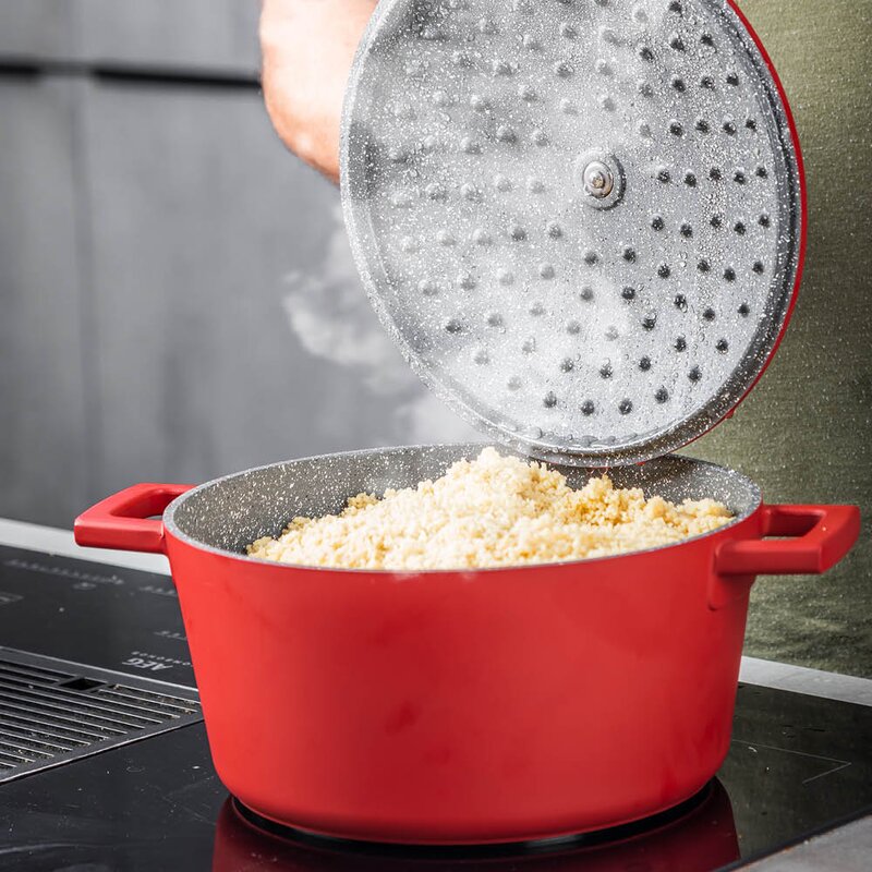 MasterClass Cast Aluminium gryte 4L rød