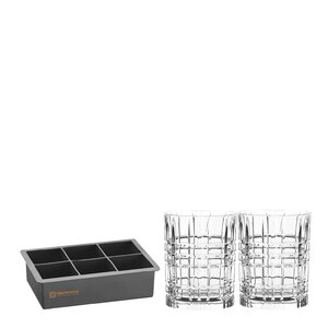 Nachtmann Square whiskyglassett 34,5 cl 3 deler
