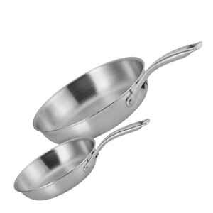 Le Creuset Essential 3-ply Stainless Steel stekepannesett 20/26 cm