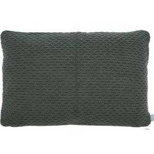 Södahl Wave knit pute 40x60 cm forest green