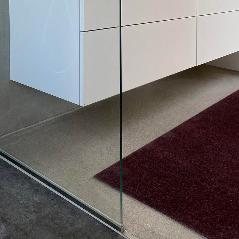 Tica Copenhagen Unicolor gulvmatte 120x67 cm bordeaux