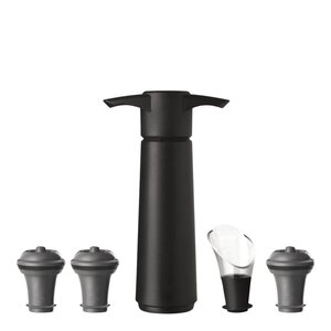 Vacu Vin Vinbeholder med serveringsett 5 deler svart