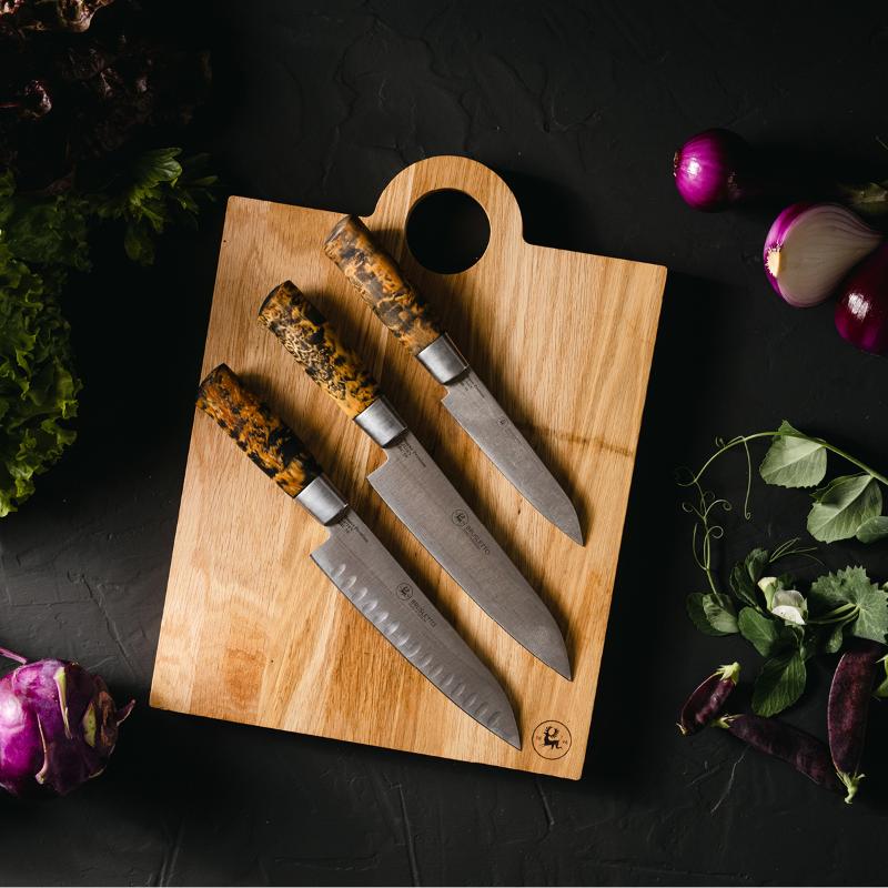 Brusletto Hunter premium chef grønnsakskniv i porselen 13 cm 