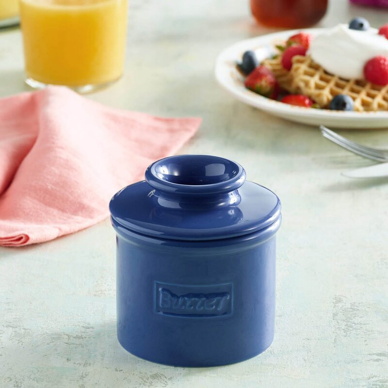 Butter Bell Crock Retro Café smørklokke blå