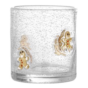 Bloomingville Debra vannglass 37 cl pepperkakemann