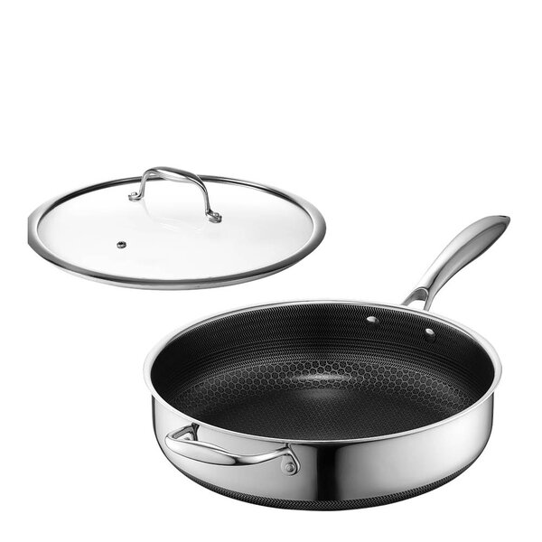 Hexclad Hybrid sautépanne m/lokk 30 cm 5L