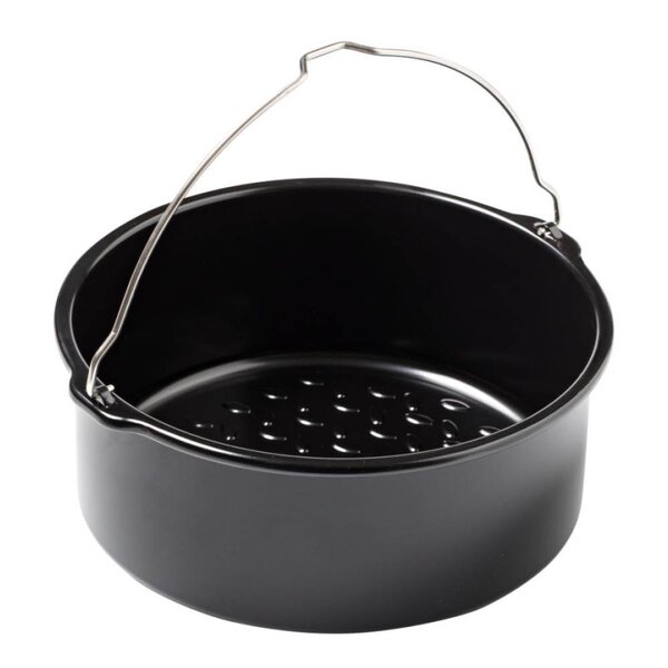 Pyrex Airfryer ildfast form 20 cm svart