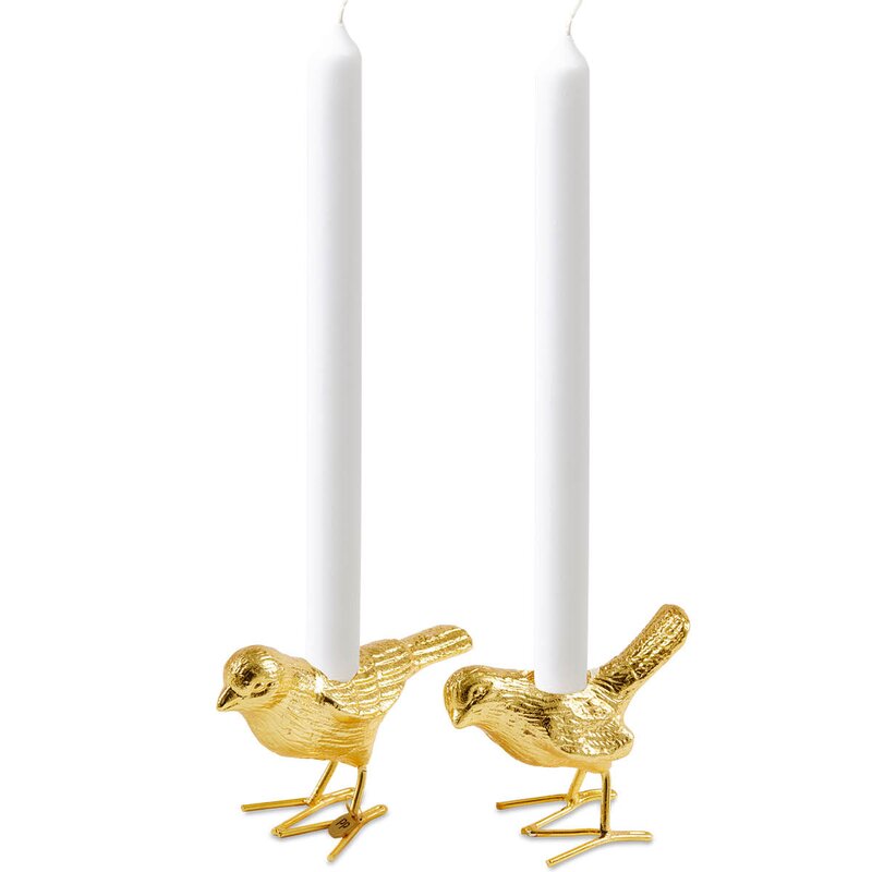 Pols Potten Flock Of Birds lysestake 12,5cm 2st gull