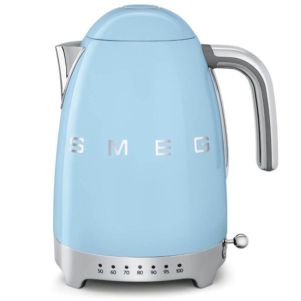 SMEG – Vannkoker med termostat KLF04 1,7L pastellblå