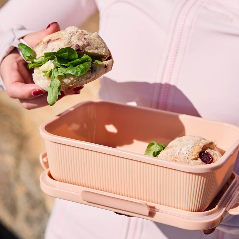 Sagaform Tina matboks 1L rosa